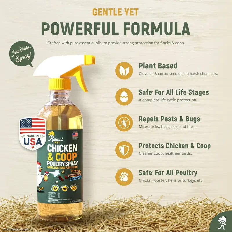 Reliant Pet Poultry Spray for Pest Prevention
