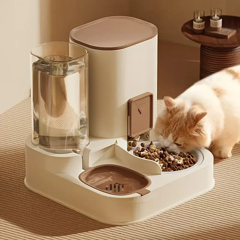Automatic Pet Feeding and Water Dispenser