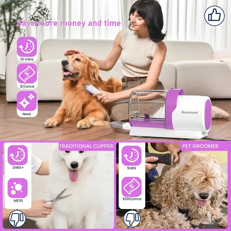 Geoorood Pet Grooming Vacuum Kit