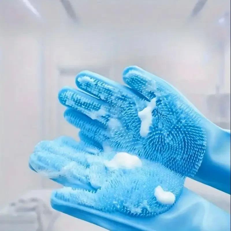 Silicone Pet Bath Massage Gloves