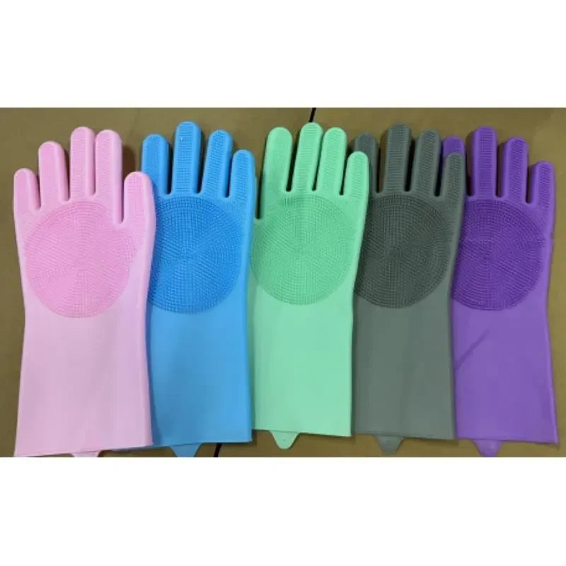 Silicone Pet Bath Massage Gloves