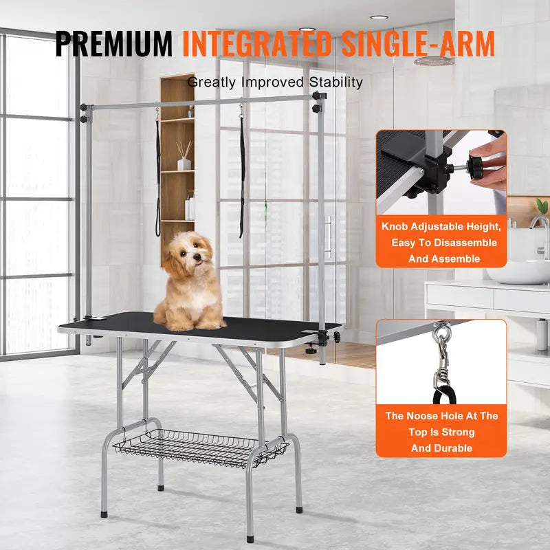 Petovia Heavy-Duty 46" Foldable Pet Grooming Table